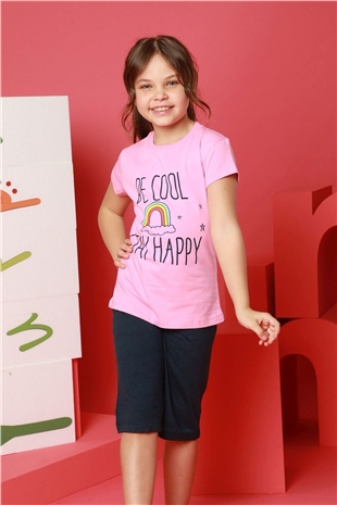 Hmd 6135 Stay Happy Kız Çocuk Pamuklu Kapri TakımKız Çocuk Kapri TakımHmd Underwear